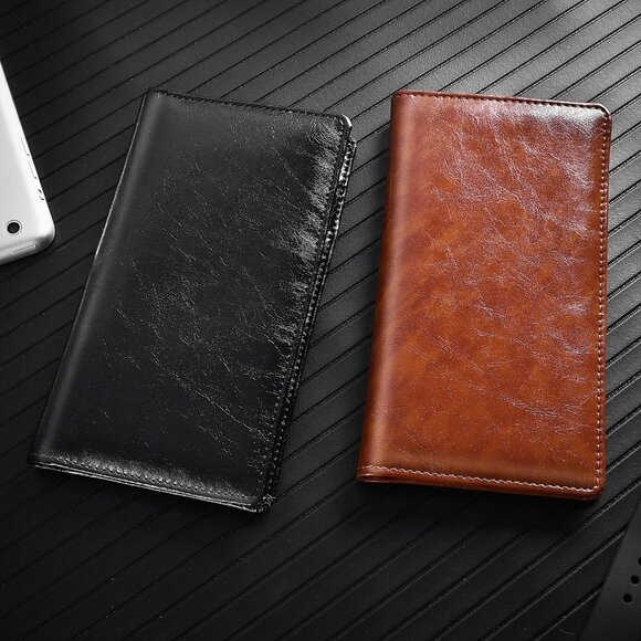 Leather Checkbook Covers Checkbook Holder for Men and Women - Picture 7 of 7